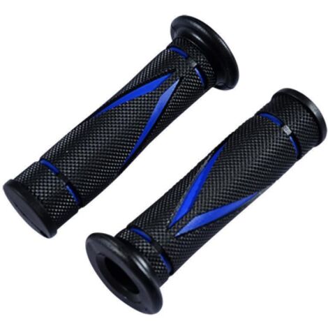 Paar Griff tun'r roader schwarz und blau neu Ø22mm für Motorrad