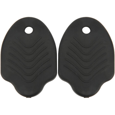 Paar Gummischoner für Fahrradschuh-Cleats, Cleat-Abdeckungen für Mountainbikes, Schwarz