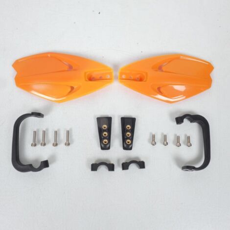 Paar Handschützer offen Ø22.2mm orange 3as racing für Motorrad