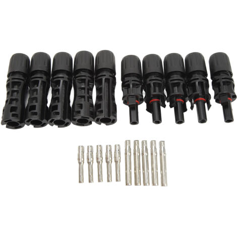 Paar IP67 1500V 30A Solarstecker mit Stiften, wasserdicht, Stecker und Buchse für PV-Module