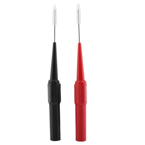 Paar isolierte Messspitzen für Multimeter, rot und schwarz