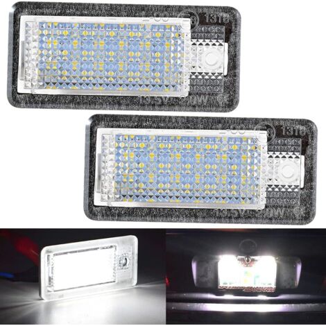 Paar Kfz-Canbus-Fehler-18SMD-LED-Kennzeichenbeleuchtung für A3 S3 A4 S4 B6 B7 A6 S6 A8 Q7