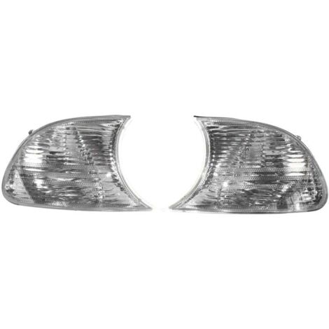 Paar klare weiße Kurvenlichter 63126904307 63126904308 links und rechts für BMW 3er E46 1998–2001