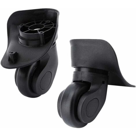 SWYEOOT Paar Kofferrollen Universal-Ersatzteil Multidirektionales Gummirad Leise Langlebig zum Wechseln Reparatur Gepäck Kofferrad Samsonite Platinum