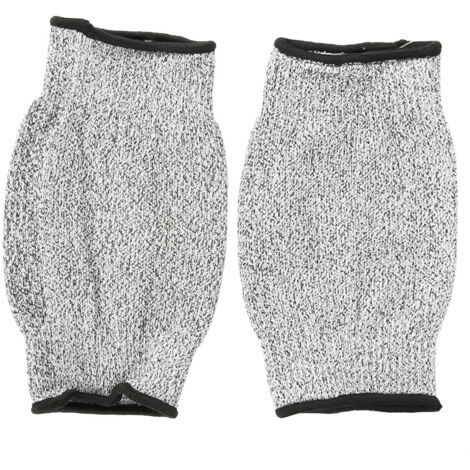 Paar langärmlige Schutzhandschuhe, schnitt- und abriebfest für die Arbeit (20 cm)