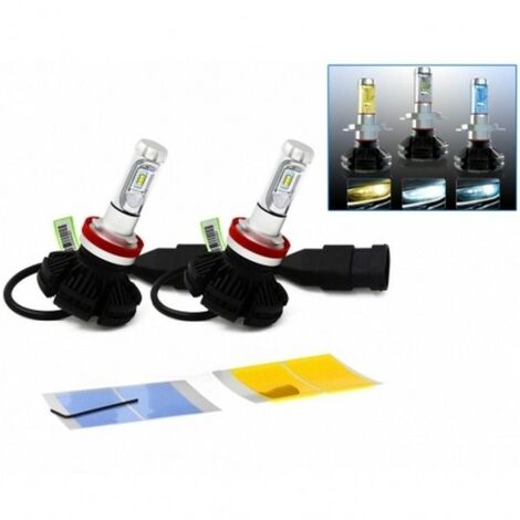 Kaufe 2 Stück H7 LED-Scheinwerfer-Umrüstsatz, Fern- und Abblendlicht,  Nebelscheinwerfer, DRL-Birne, ultraweiß, 6000 K, Autoscheinwerfer