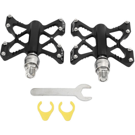 Paar LitePro K5 Quick-Shift-Pedale aus Aluminiumlegierung für Mountainbikes, Rennräder und Falträder – Hochwertige Lager – Schwarz
