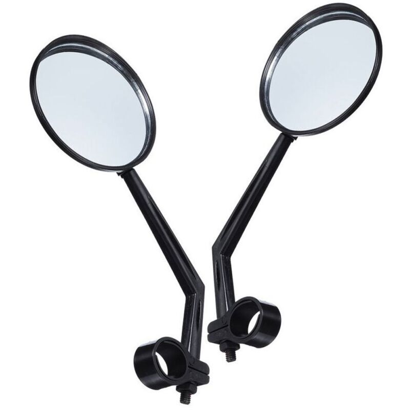 Image of Paar Mountainbike-Rückspiegel, konvexe Reflektoren, Fahrradzubehör, MUMU-Fahrradspiegel