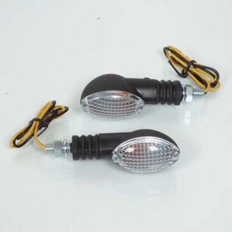 paar ovale blinker mit glühbirne 12v 23w replay transparent