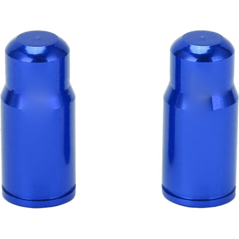 Paar Presta-Ventilkappen aus Aluminiumlegierung für Mountainbikes und Rennräder – Blau