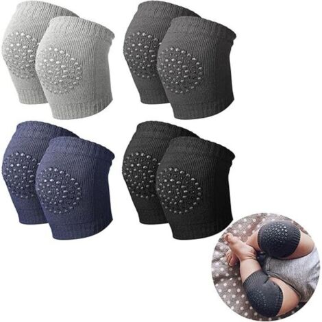 Paar rutschfeste Babyspielmatten, elastische Knieschoner und Baby-Beinwärmer [Einheitsgröße (0-3 Jahre)]