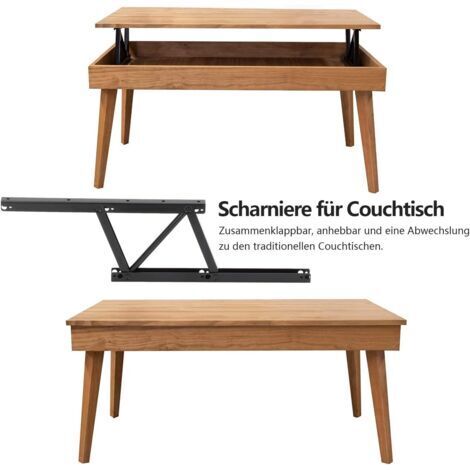 Paar Scharniere für Couchtische, Klappmechanismus, Federscharniere, Luftdruckscharniere, Multifunktionsscharniere, Möbelscharniere für Beschläge, Möbel, Tische
