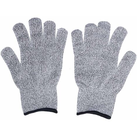 Paar schnittfeste Schutzhandschuhe der Schutzklasse 5 (HPPE), abriebfest, imprägniert für Gartenarbeit