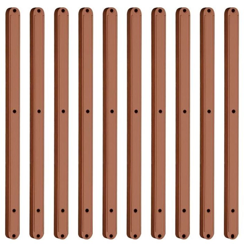 Image of Paar Schubladenführungen aus Kunststoff für Schubladen – 298 mm – Braun