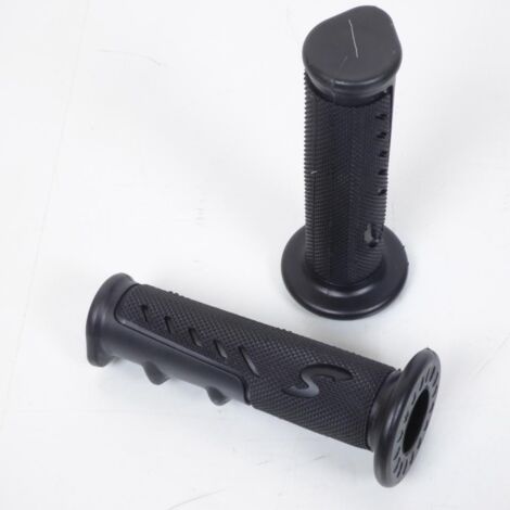 Paar schwarze Griffe mit Gummibeschichtung für Lenker Ø22