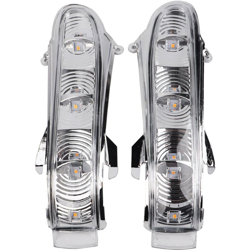 Image of SNQ - Paar Seitenspiegel Blinker LED-Licht Klare Linse Für Mercedes Benz W215 CL215 W220 99-03
