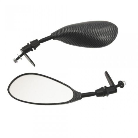 paar spiegel one für motorrad moped look carbon m6 pas 1.00 neu
