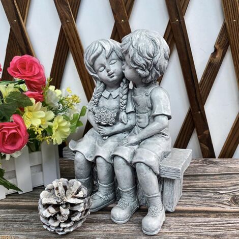 Paar Statue Gartenfigur – Romantische Deko Innen & Außen