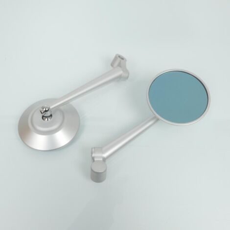 Paar Tuningspiegel rund Ø88mm Alu silver mad sf-057 für Motorrad