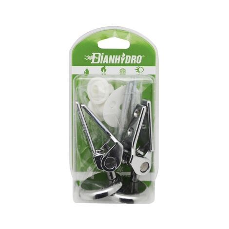 Paar überlappende Scharniere mit Edelstahlschraube, verpackt im Blister.