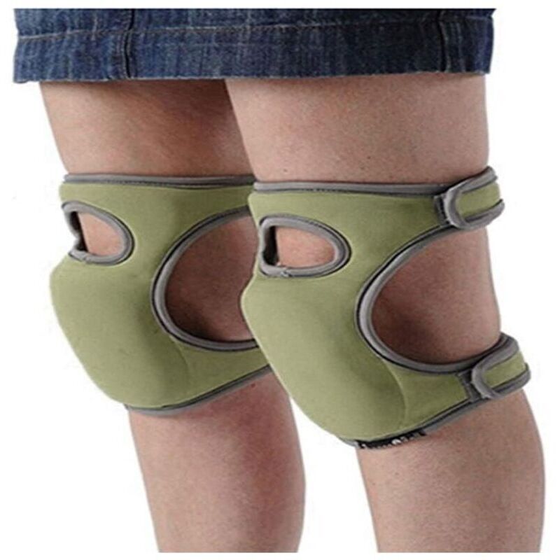 Image of Paar ultraweiche, verstellbare Knieschoner aus EVA-Schaum für Garten- und Hausarbeiten