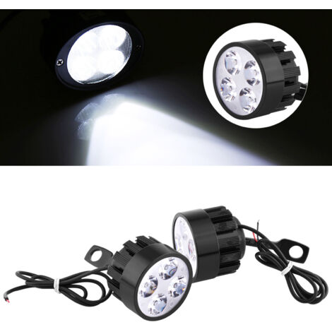 Paar universelle LED-Motorradscheinwerfer, Nebelscheinwerfer und Fernlicht