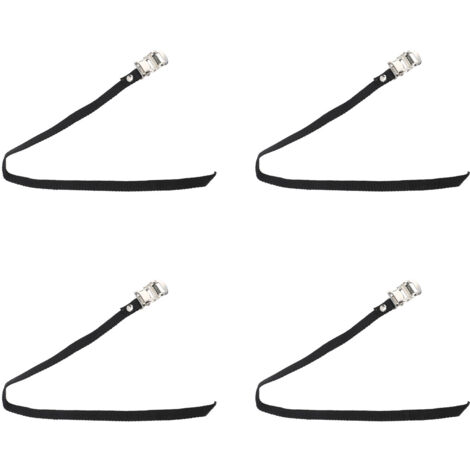 Paar verstellbare Nylon-Fahrradpedalriemen mit Metallclip, 50 cm Länge für mehr Sicherheit beim Radfahren