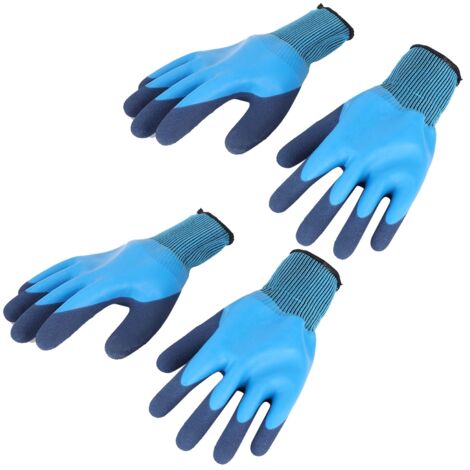 Paar wasserdichte, rutschfeste Latex-Schutzhandschuhe für die Landwirtschaft