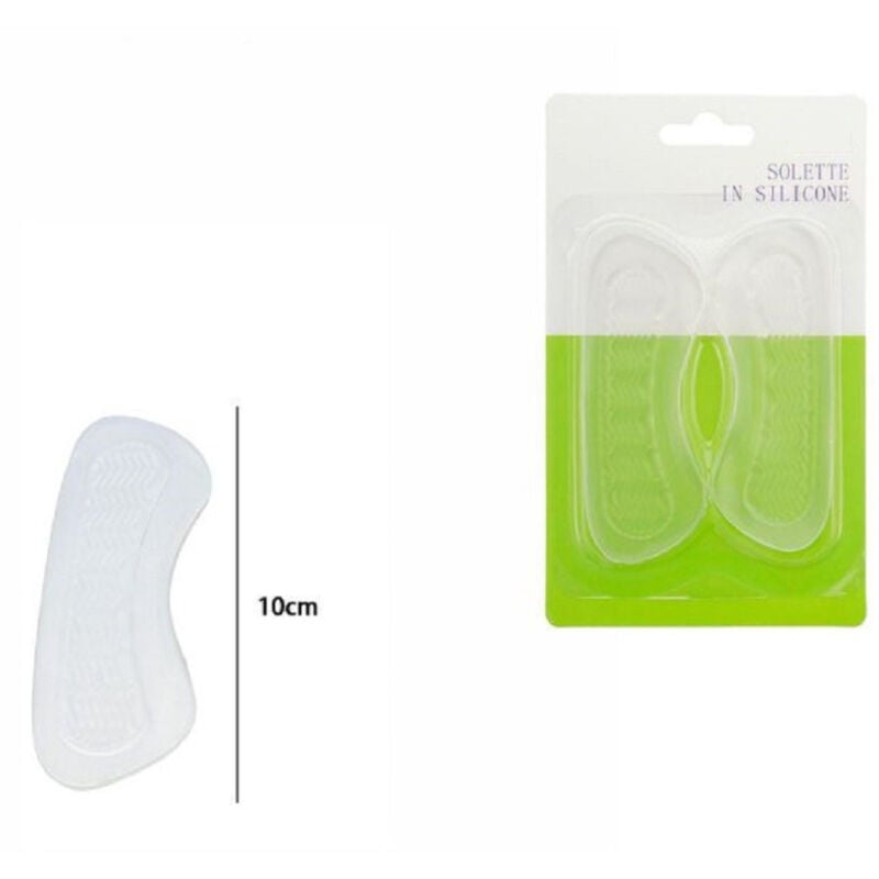 Image of Trade Shop Traesio - Trade Shop - paar weiche silikon-gel-einlagen fussschutz 10 cm 67280 -