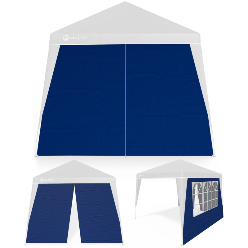 

Deuba Carpa plegable pabellon de jardin cenador Capri 3x3m de jardín impermeable para eventos exterior 2x parte lateral Azul - 2x parte lateral Azul