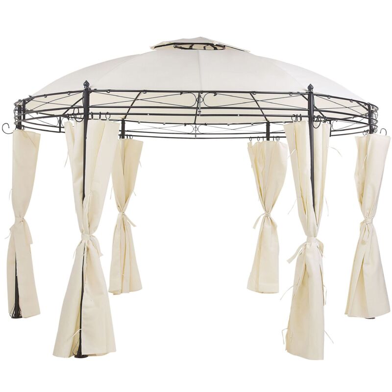 

Pabellón de jardín beige ⌀368 cm SAFARA