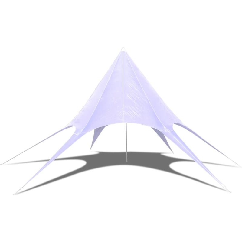 

Cenador Hexagonal Star Garden Pavilion 12 m - Blanco - Vidaxl