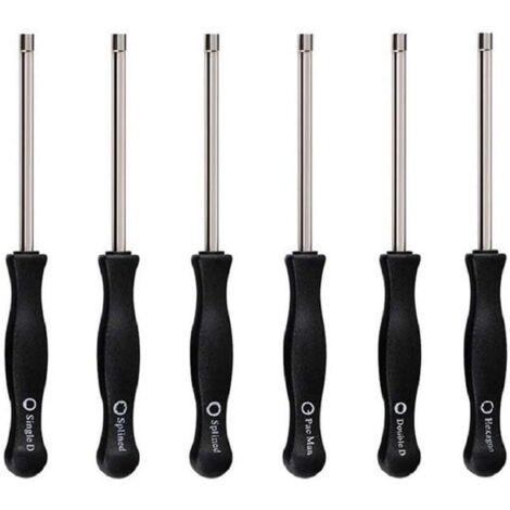 Pac Man Carburetor Adjustment Tool / Single D / Double D / Hexagon Hex / 21 Splined Teeth / 7 Teeth for Small Common 2-Cycle Engines (Set of 6)