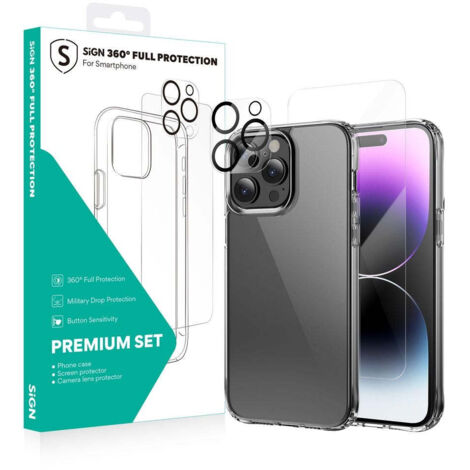 Pacchetto di protezione completo sign 360 per iphone 14 pro max