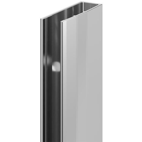 Pacco 8mm Polished Chrome 1850mm Wall Channel