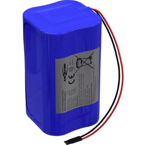 Pacco batteria 4x Ansmann 2S2P Akkupack 4x 18650 Kabel Li-Ion 7.2V 5200mAh Block Li-Ion 5200 mAh