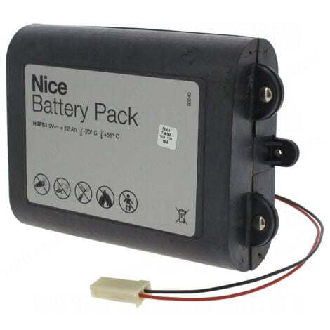 Pacco Batteria Battery Pack 9V 12AH Per Centrale Sirena Silentron NICE HSPS1