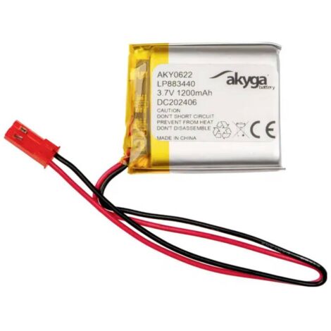 Pacco batteria x Batteria ricaricabile speciale Akyga LP883440 LiPo 3.7 V 1200 mAh