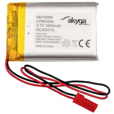 Pacco batteria x Batteria ricaricabile speciale Akyga LP903450 LiPo 3.7 V 1600 mAh