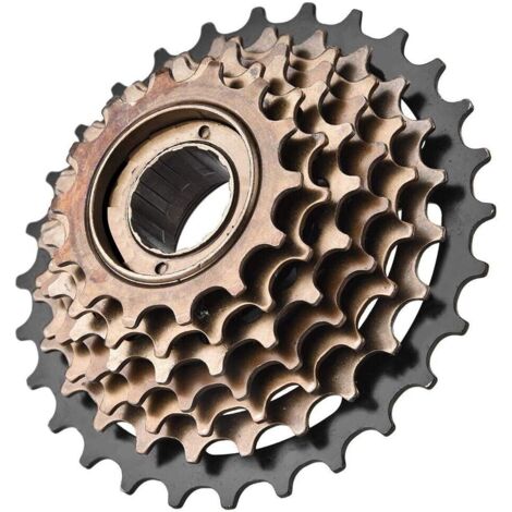 PACCO PIGNONI 7 VELOCITA14-28 CASSETTA RUOTA LIBERA FILETTO 7V CITY MTB BICI