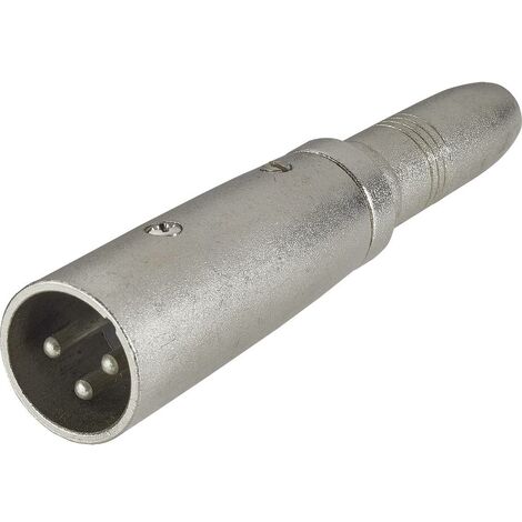Paccs audio Adaptateur [1x XLR mâle - 1x Jack femelle 6.35 mm] argent - argent
