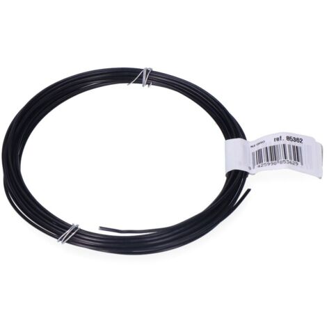 Pack 1 unité. Rouleau de fil d'aluminium 1,5 mm 5 m noir