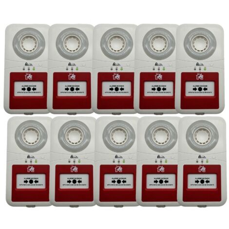 Pack 10 alarmes type 4 autonome à pile pour ERP style commerce