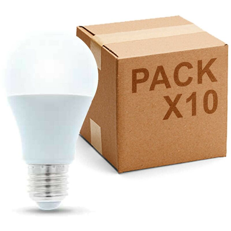 

Pack 10 bombillas led E-27 12w Rosca E27 | Blanco Neutro 4000K