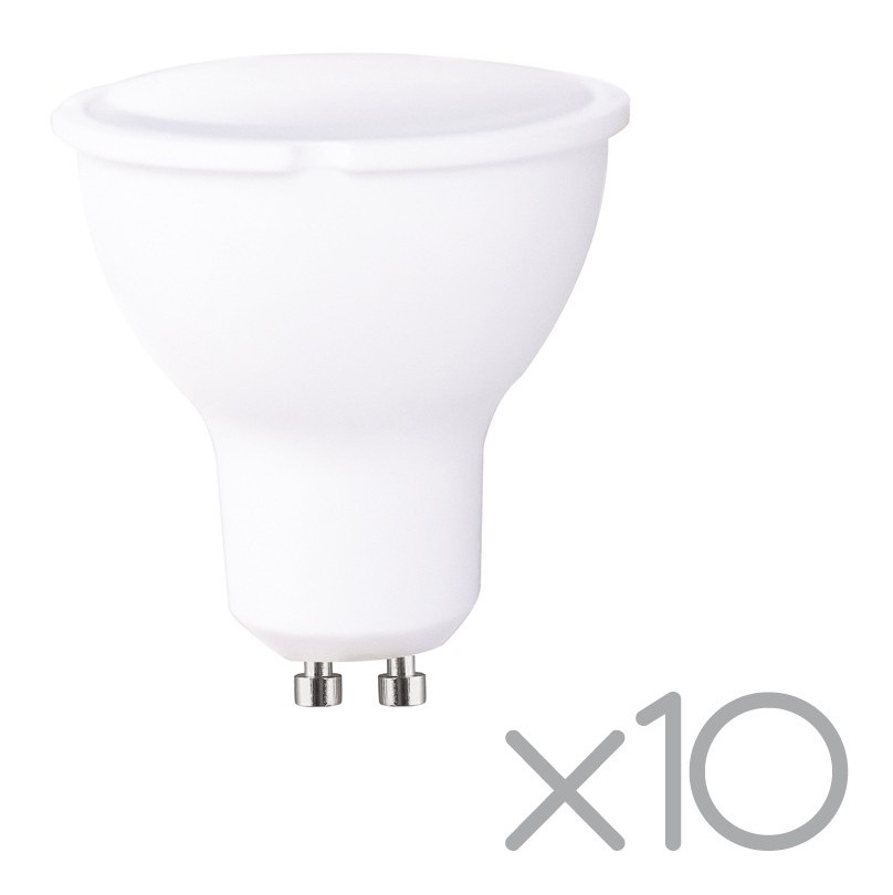 

Pack 10 bombillas LED GU10 8W (luz neutra)