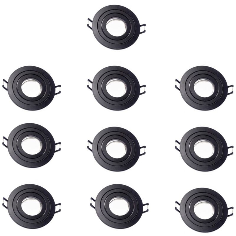 

Wonderlamp - Pack 10 CLASSIC redondo negro
