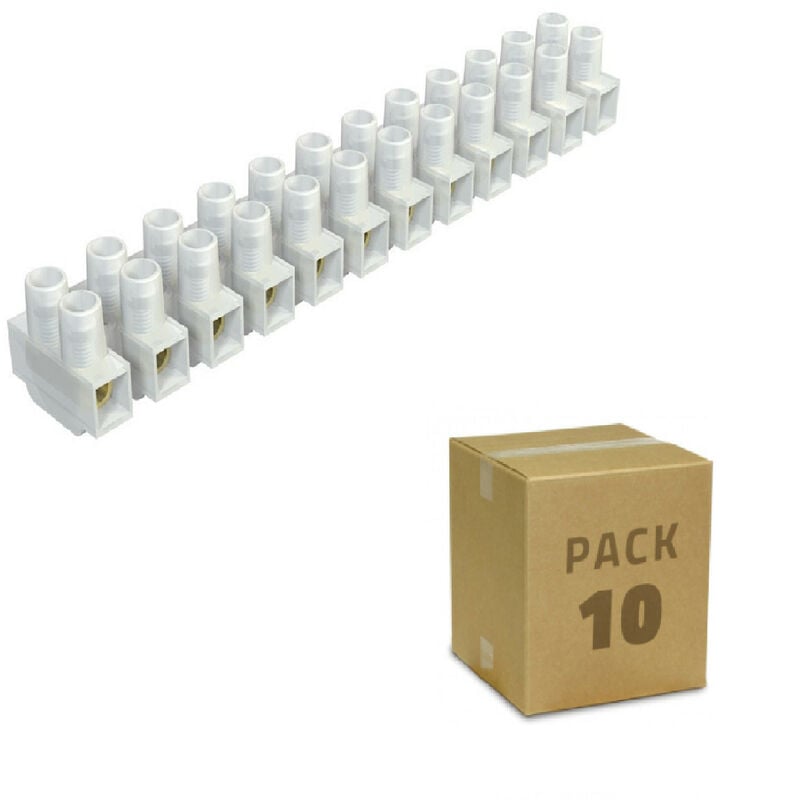 

Pack 10 Clema Regleta de 12 Conectores de Cable Eléctrico -