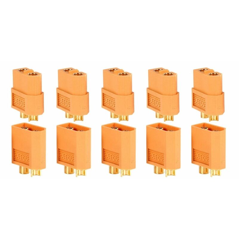 

Pack 10 Conectores Xt60 (5 Hembra + 5 Macho)
