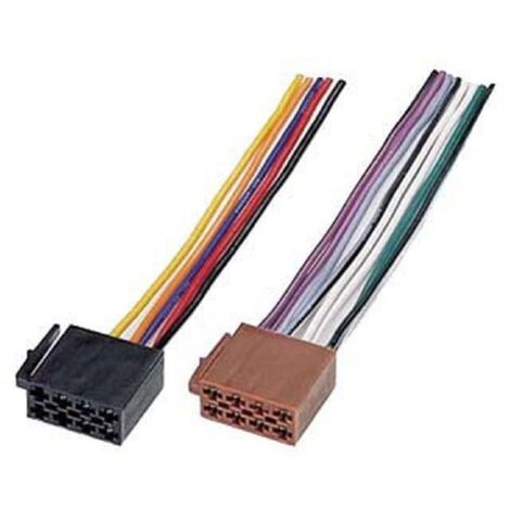 Pack 10 Faisceaux autoradio universels - ISO Fils nus - 4HP - Alimentation Male