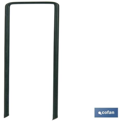 PACK 10 GRAPAS EN U 15 CM PARA CÉSPED ARTIFICIAL